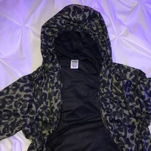Victoria secret pink leopard windbreaker